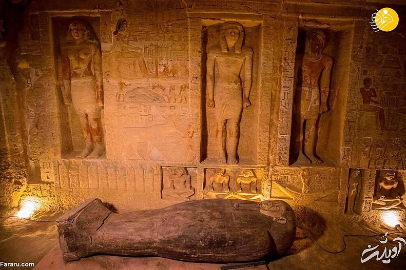 کشف دهها تابوت باستانی ۲۶۰۰ ساله در مصر + تصاویر